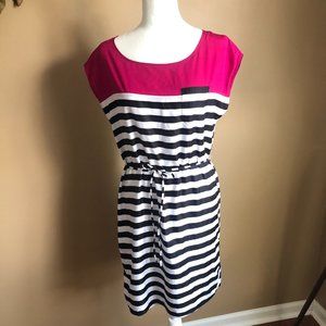 The Limited Pink White Black Pink Multi-Colored Dress